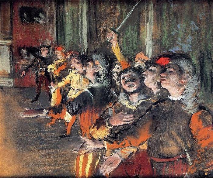 Edgar Degas The Chorus (1876) by Edgar Degas Norge oil painting art